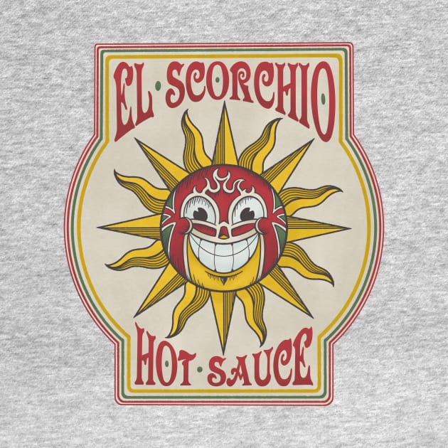 El Scorchio Hot Sauce by gubbydesign